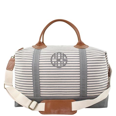 monogrammed travel bags